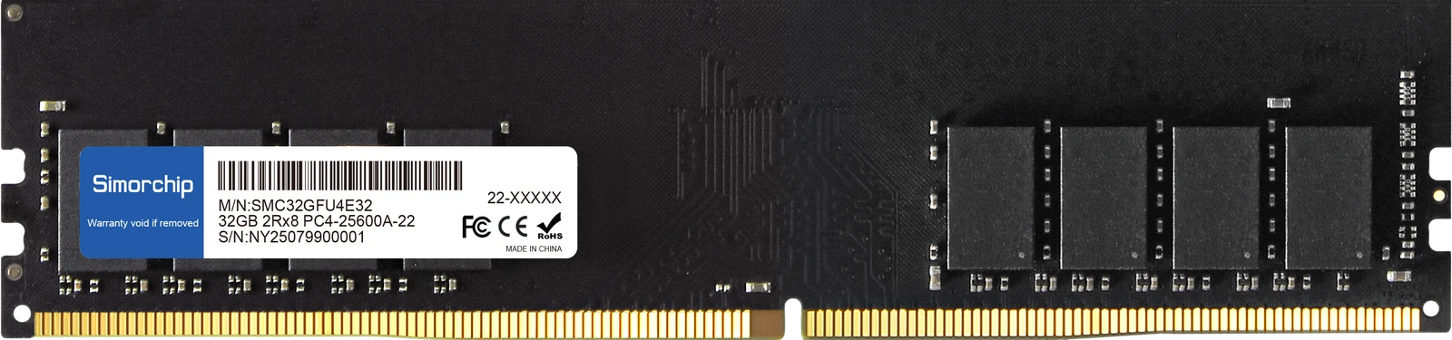 Industrial DDR4 U-DIMM memory module