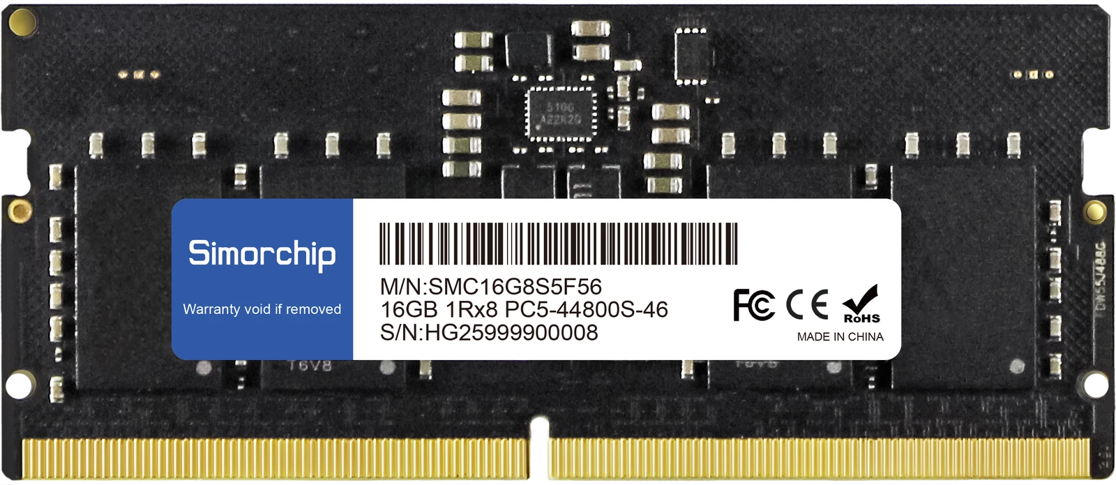 Industrial DDR5 SO-DIMM memory module