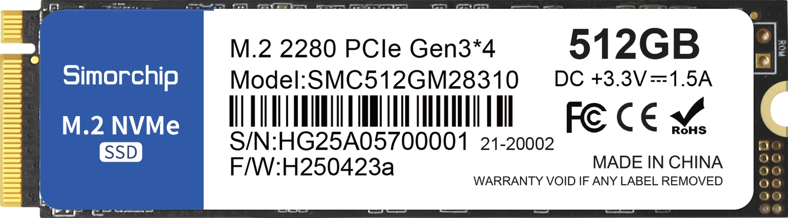 SIMORCHIP M.2 2280 solid state drive
